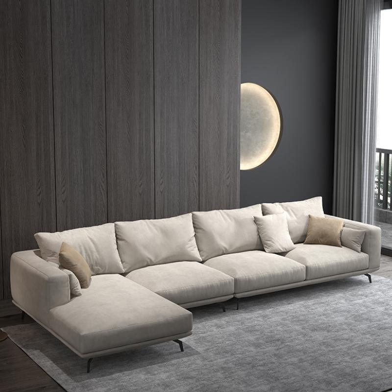 NR23 Four Seater Corner Sofa, Leathaire - Miola