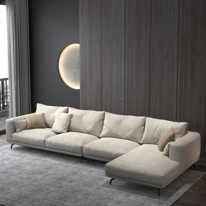 NR23 Four Seater Corner Sofa, Leathaire - Miola