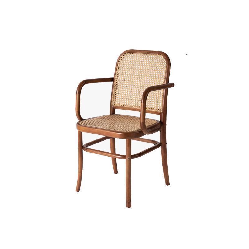 Paris G04 Rattan Dining Chair, Walnut - Miola