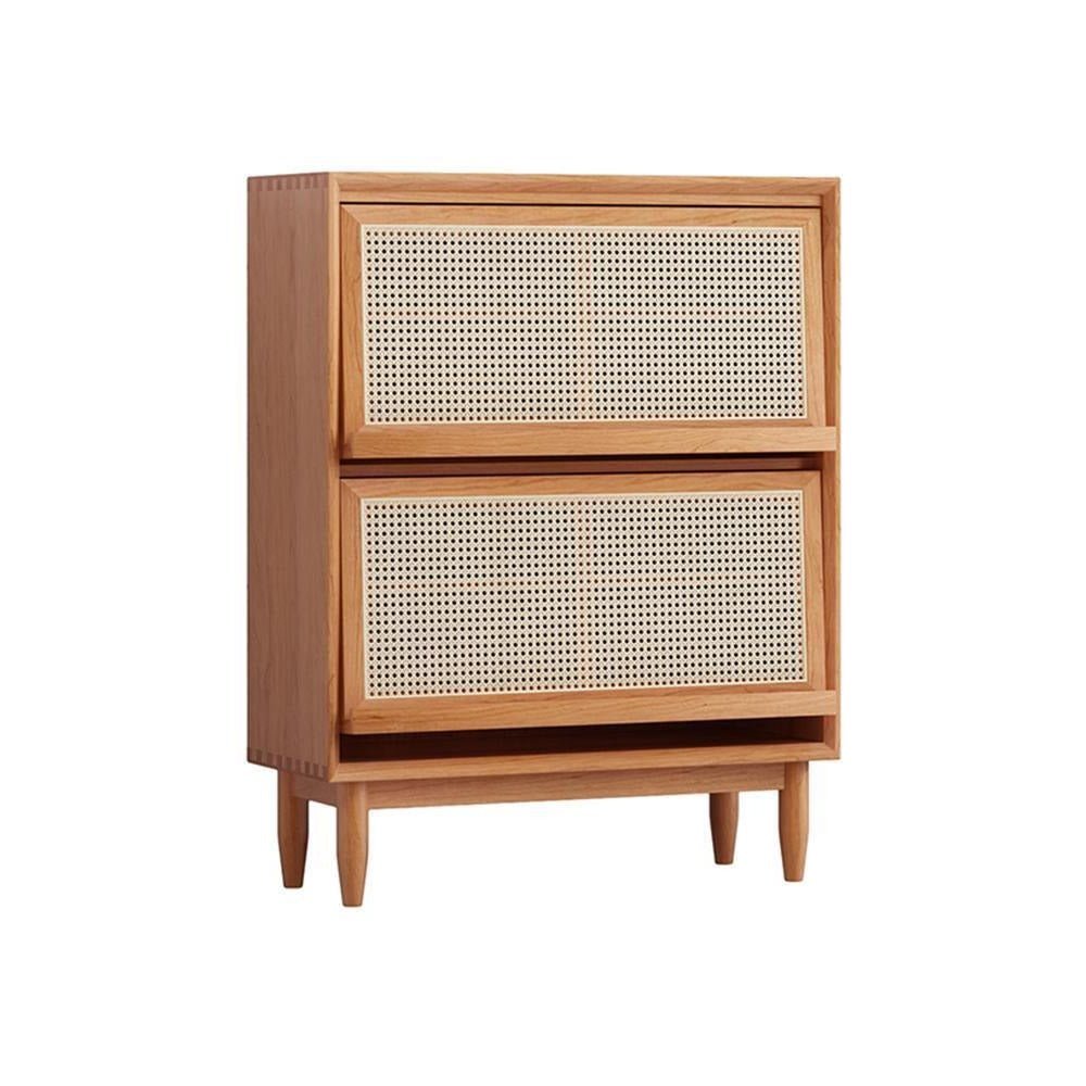 Duo Sideboard, Side Cabinet, Rattan & Wood - Miola