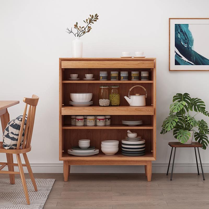 Duo Sideboard, Side Cabinet, Rattan & Wood - Miola