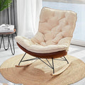 Phoebe Rocking Chair, Suede - Miola