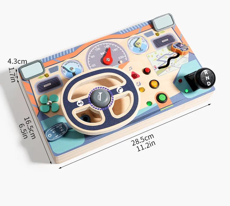 Popular Children's Early Education Wooden Led Light Socket Switch Busy Board Toy - Miola