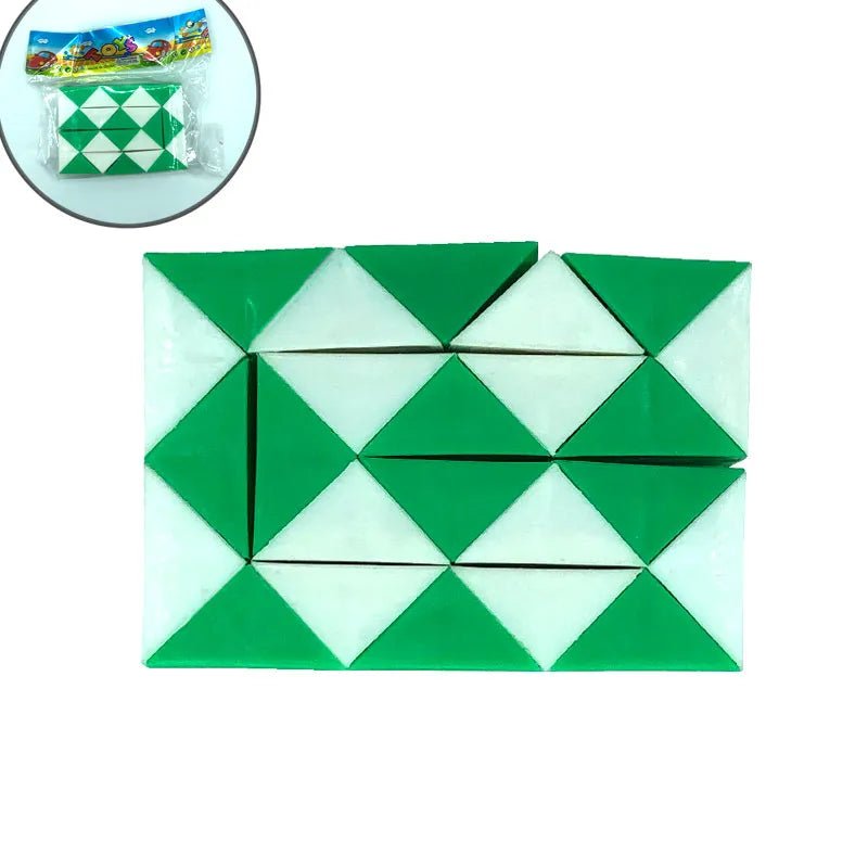 Fashion Children's Educational Transformation Magic Snake Folding Cube Capsule T - Miola