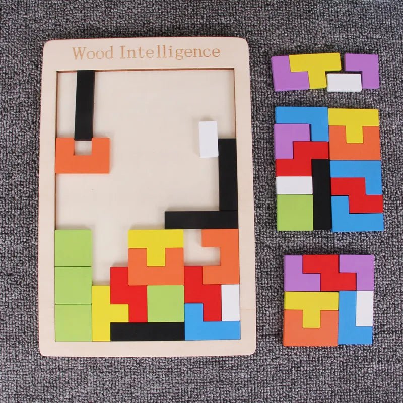 Puzzles Toddler(3 6years) Color Block Wood Toys - Miola