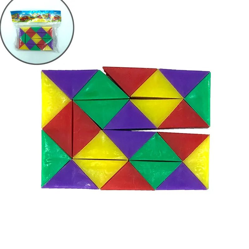 Fashion Children's Educational Transformation Magic Snake Folding Cube Capsule T - Miola