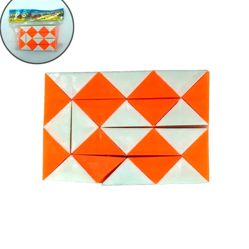 Fashion Children's Educational Transformation Magic Snake Folding Cube Capsule T - Miola