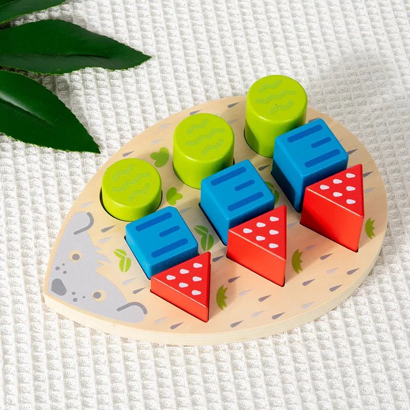 Wooden Fun Matching Beads Color Pairing Classification Cognitive Bowl Spoon Trai - Miola