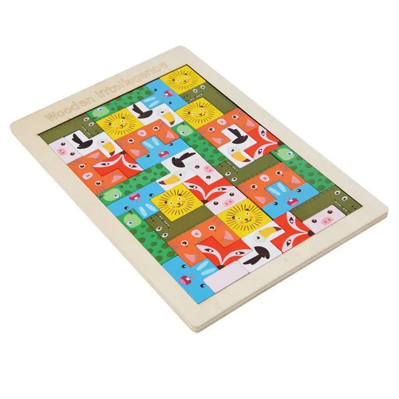 Puzzles Toddler(3 6years) Color Block Wood Toys - Miola
