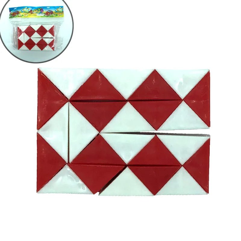 Fashion Children's Educational Transformation Magic Snake Folding Cube Capsule T - Miola