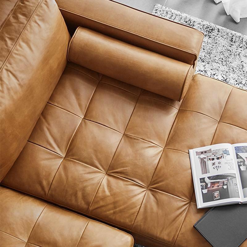 Porto Three Seater Sofa, Real Leather - Miola