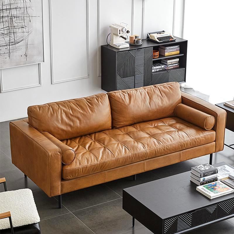 Porto Two Seater Sofa, Real Leather - Miola