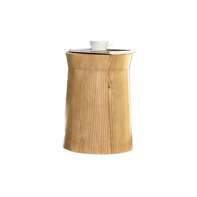 R16 Round Wooden Side Table, Oak - Miola