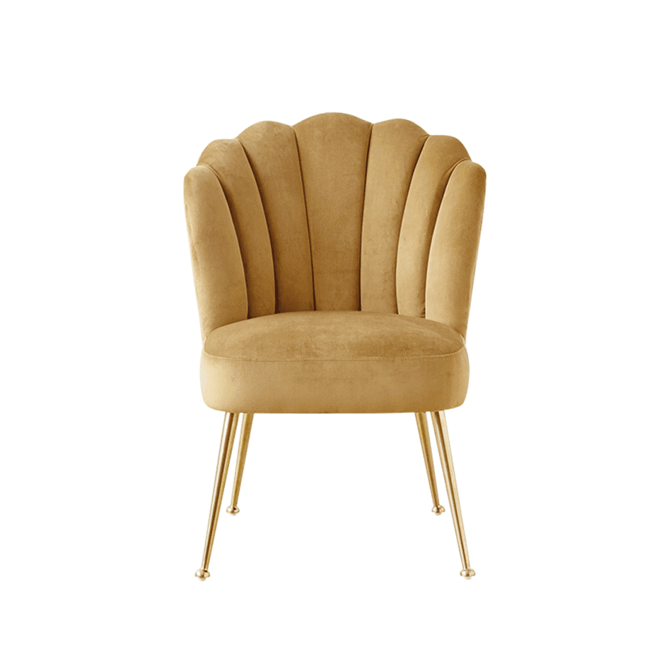 R3 Shell Dining Chair, Velvet - Miola