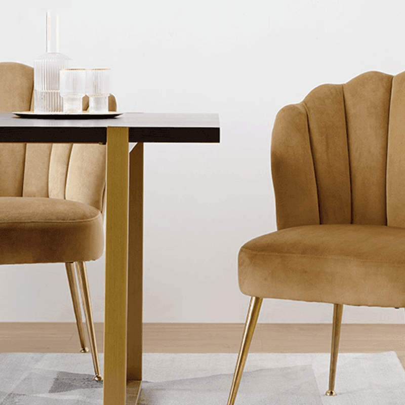 R3 Shell Dining Chair, Velvet - Miola