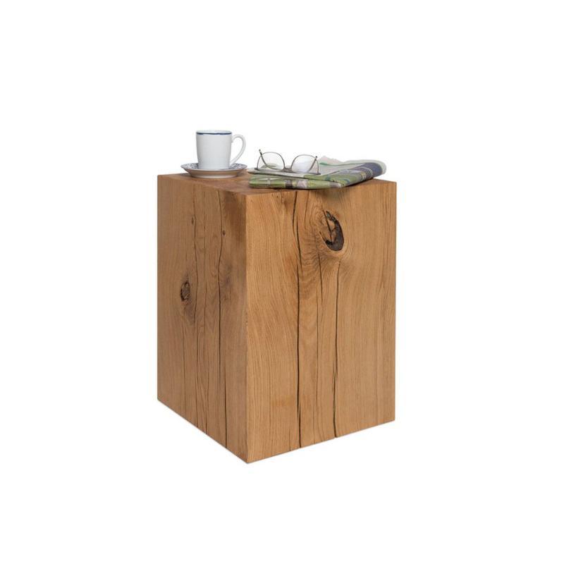 R56 Square Side Table, Solid Wood, Oak - Miola
