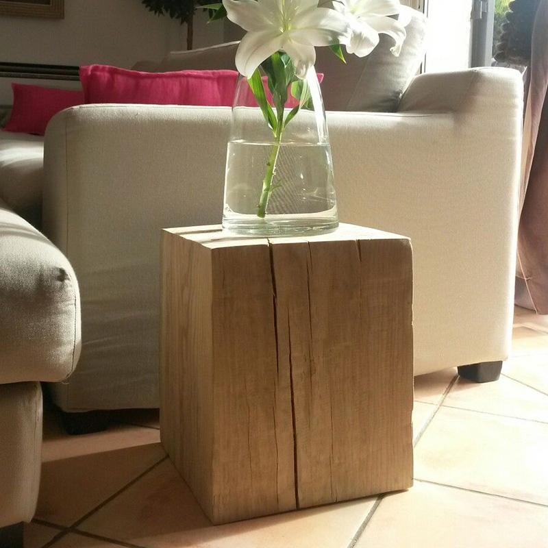 R56 Square Side Table, Solid Wood, Oak - Miola