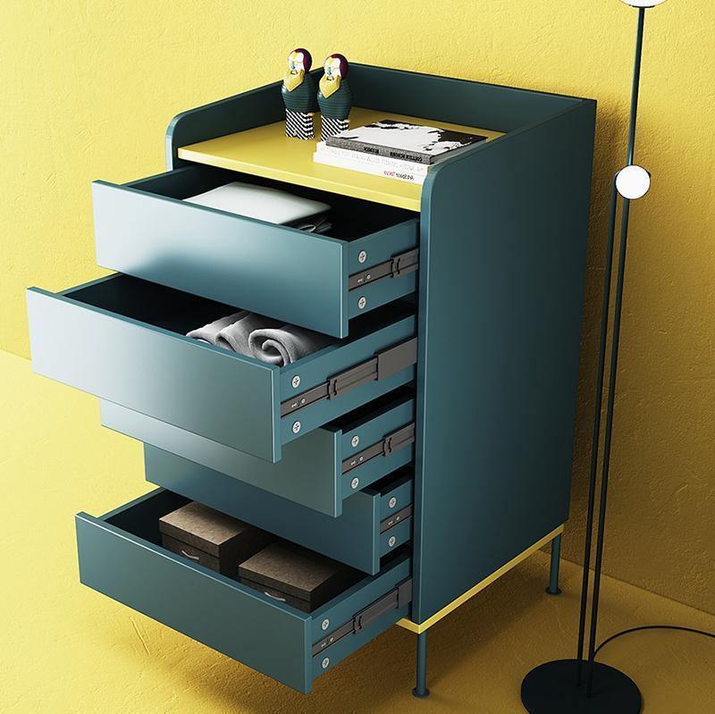 Gordon Chests Of Drawers, Blue - Miola