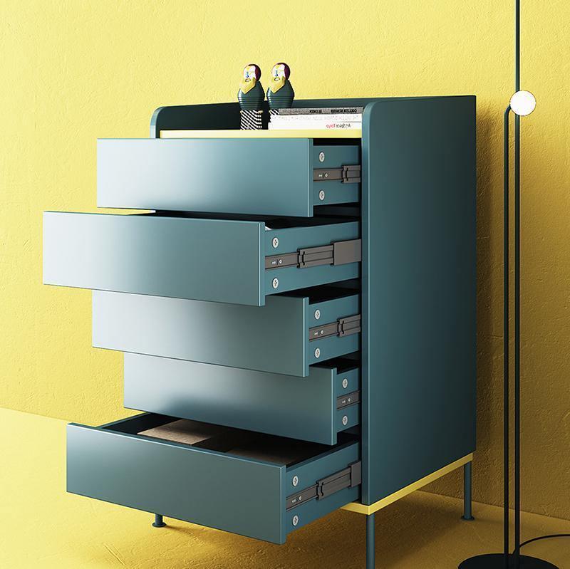 Gordon Chests Of Drawers, Blue - Miola