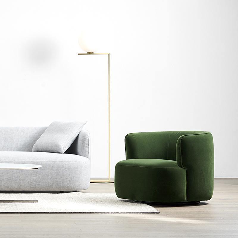 Ritz Armchair, Green Velvet - Miola