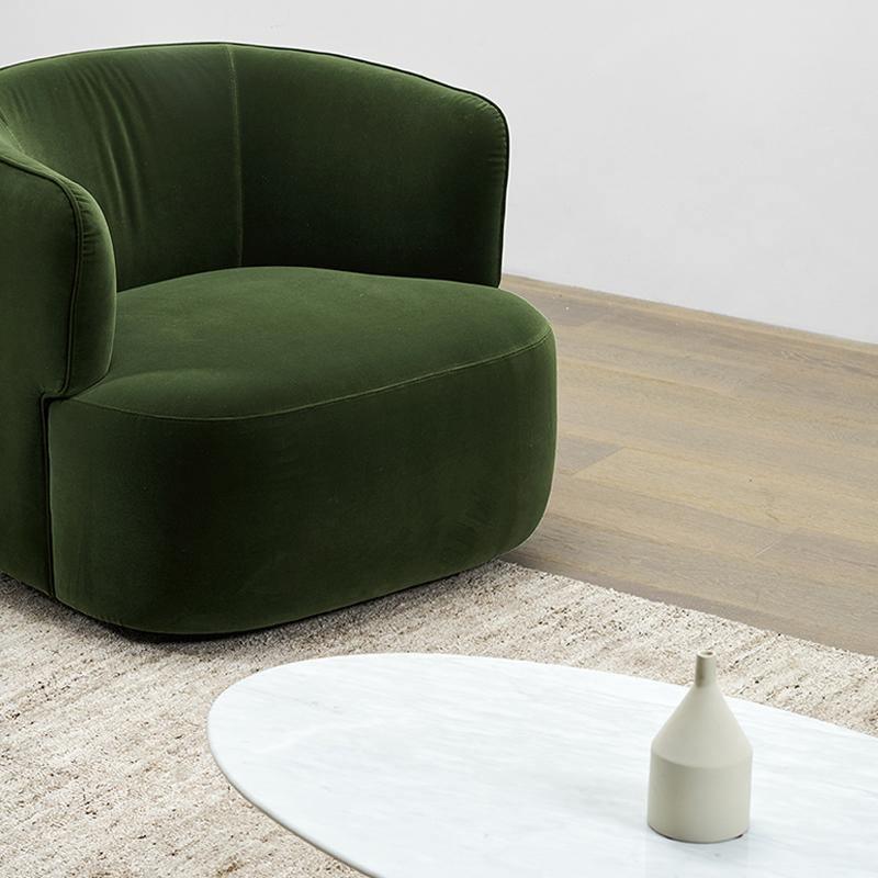 Ritz Armchair, Green Velvet - Miola