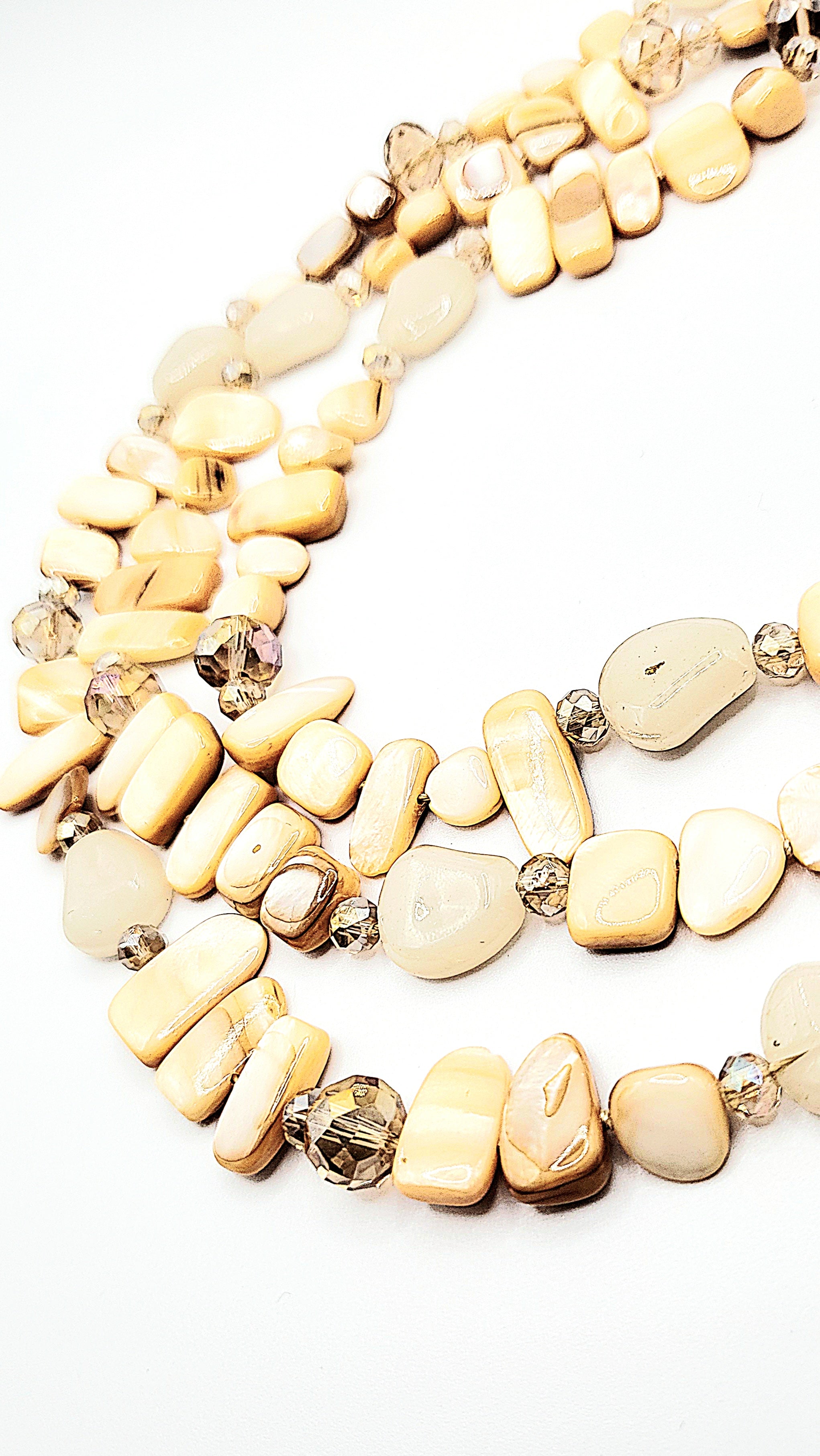 Resin Boho Layered Long Beaded Necklace