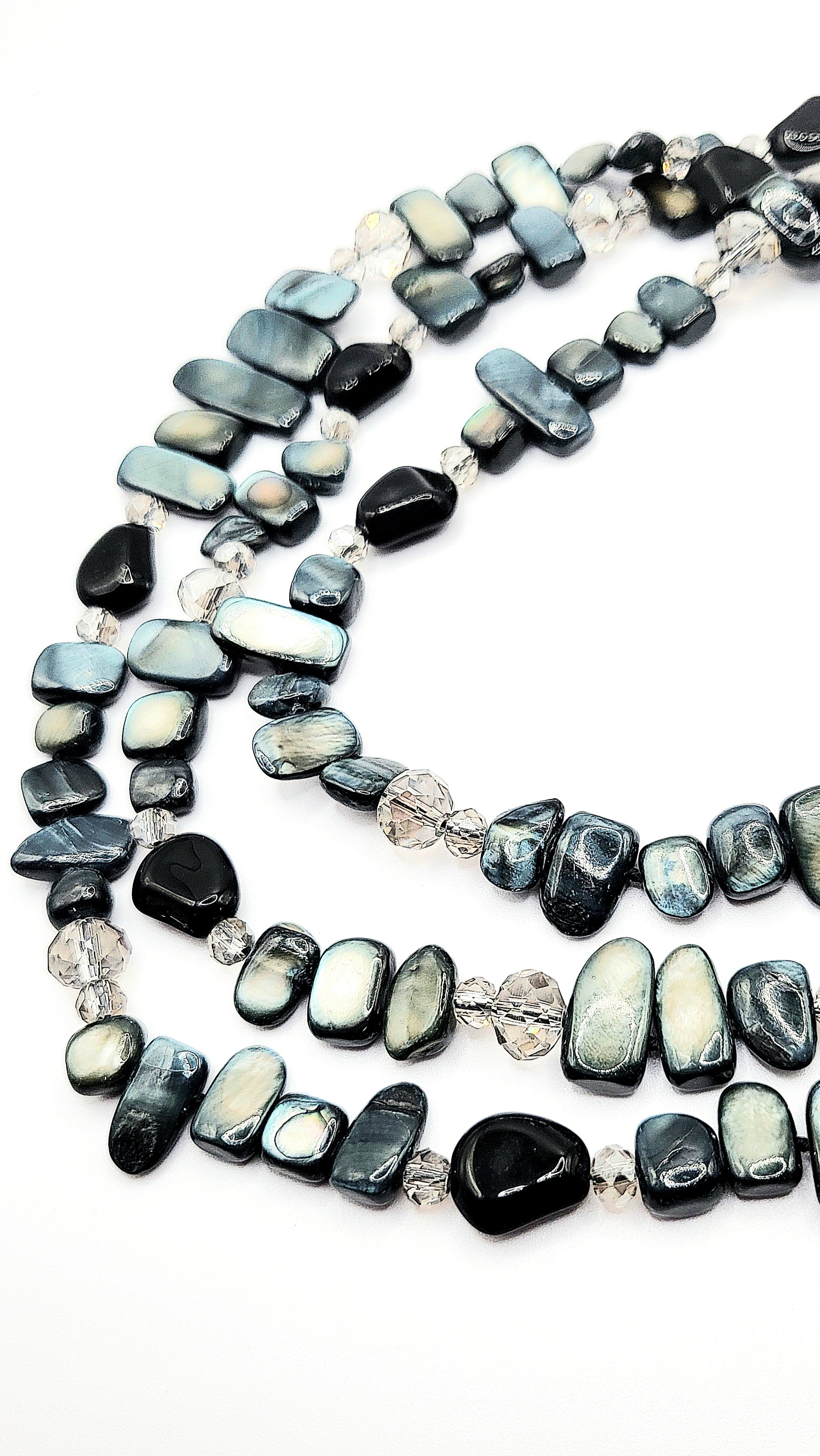 Resin Boho Layered Long Beaded Necklace