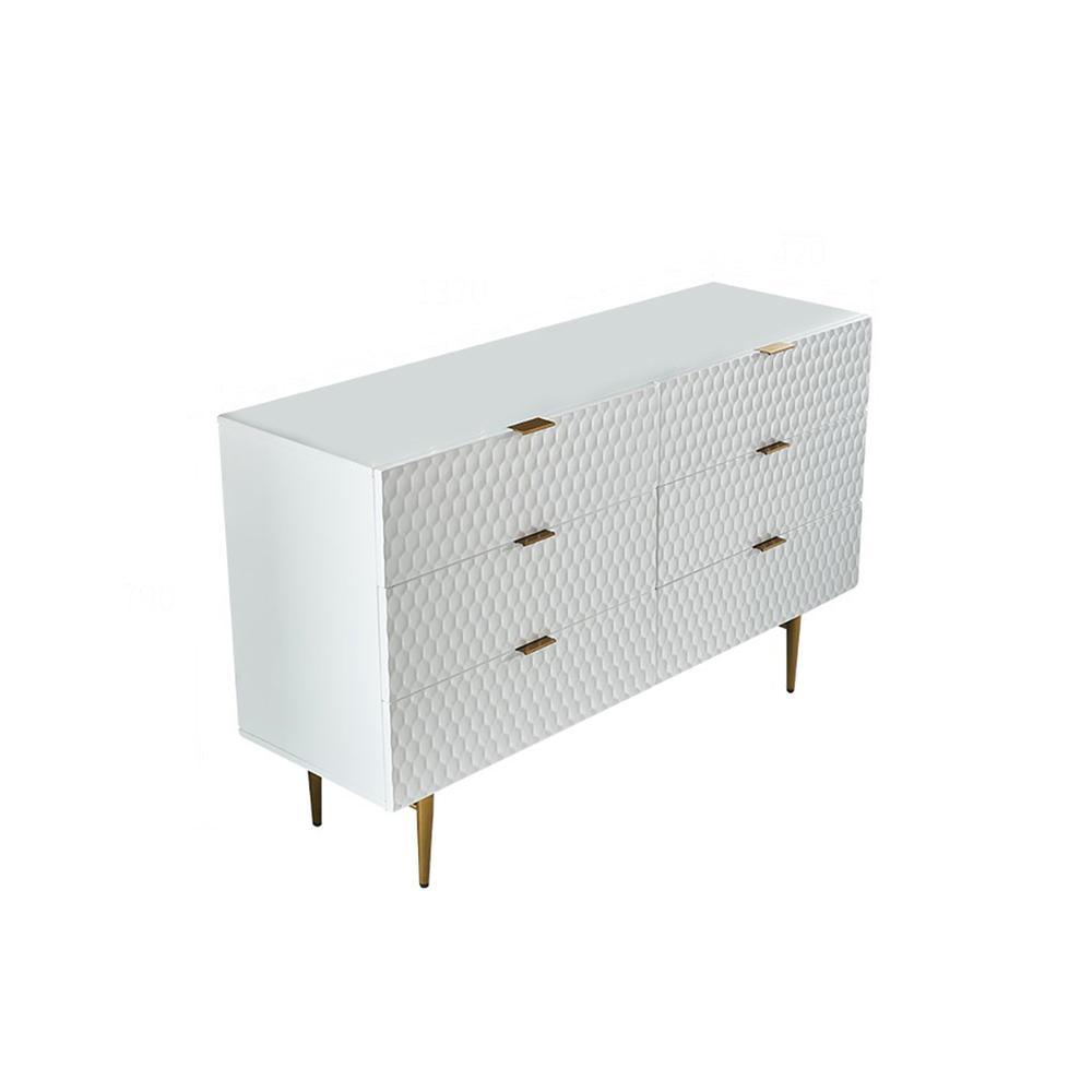Rutland Sideboard, Gold & White - Miola