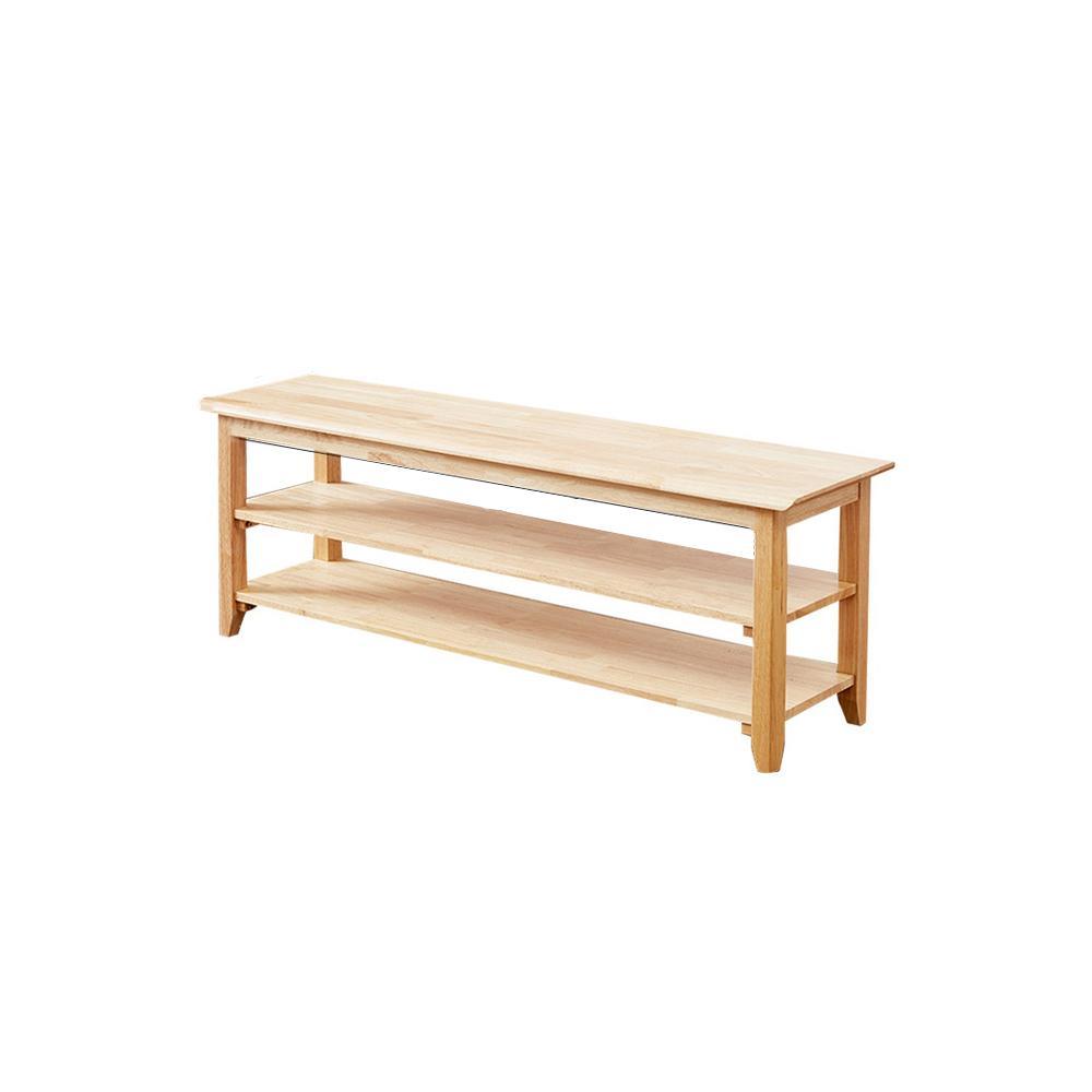 S1412 Shoe Storage Bench, Oak - Miola