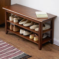 S1412 Shoe Storage Bench, Oak - Miola