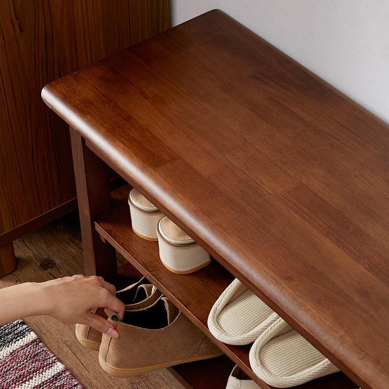S1412 Shoe Storage Bench, Oak - Miola