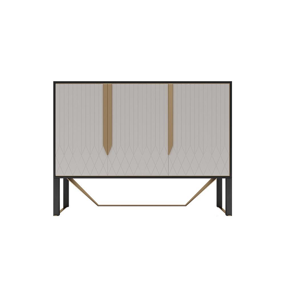 S912 Sideboard, Khaki & Gold - Miola