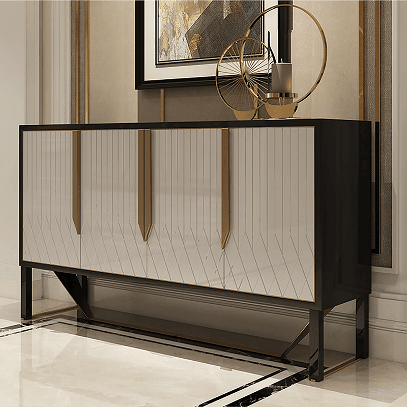 S912 Sideboard, Khaki & Gold - Miola