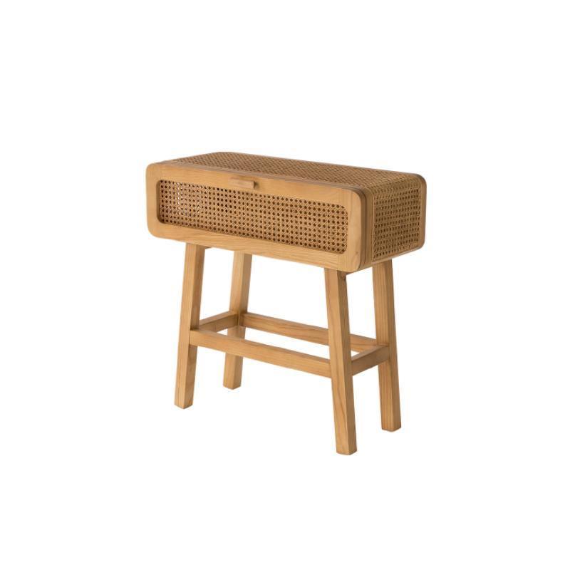Saul Rattan Side Table, Bedside Table - Miola