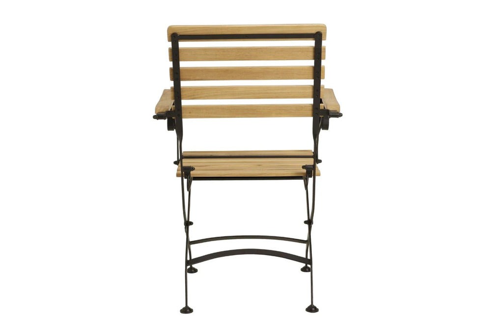 Sicily 8 Seater Teak and Wrought Iron Square 140cm Garden Dining Set - Miola