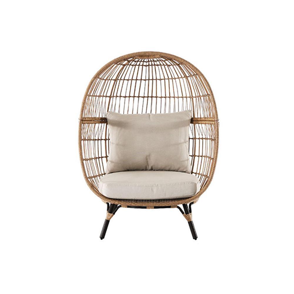 Simera Rattan Garden Ball Chair with Stand, Indoor/ Outdoor Furniture - Miola