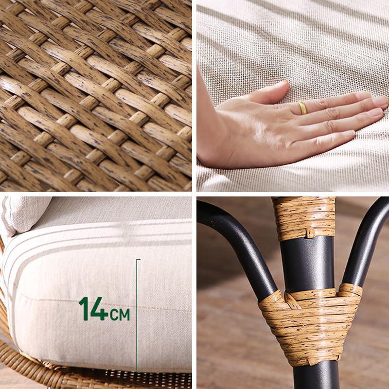 Simera Rattan Garden Ball Chair with Stand, Indoor/ Outdoor Furniture - Miola