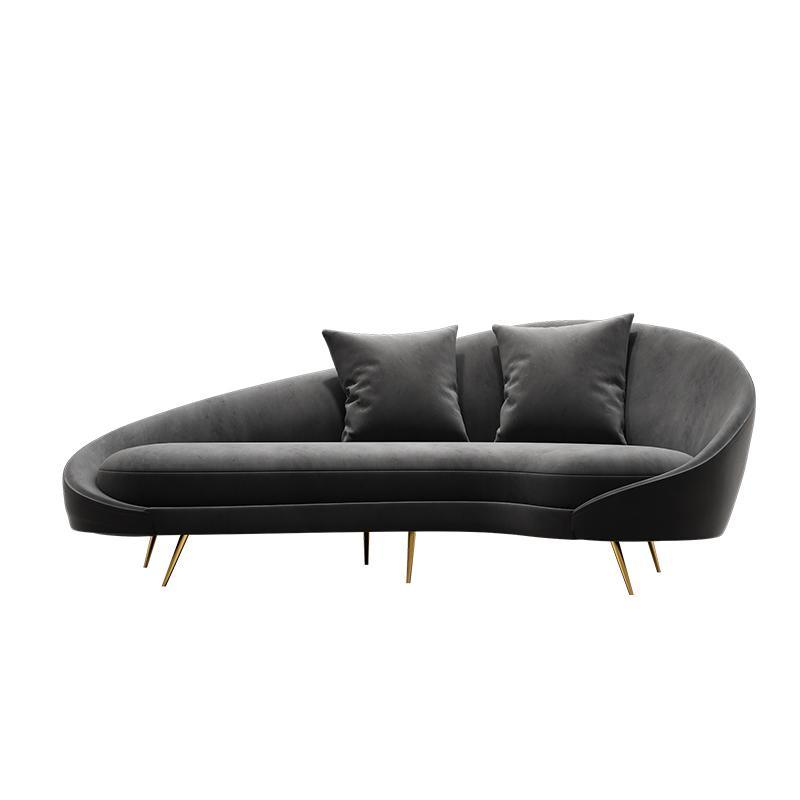 Slender Modern Armchair, Velvet - Miola