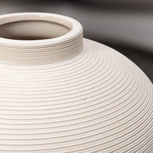 Stone Ceramic Neutral Vase