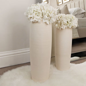XL Floor Standing Stone Ceramic Neutral Vase