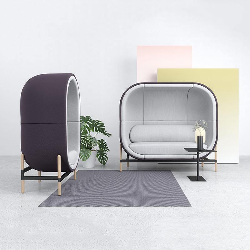Space Egg Shape Two Seater Sofa, Single Seater - Miola