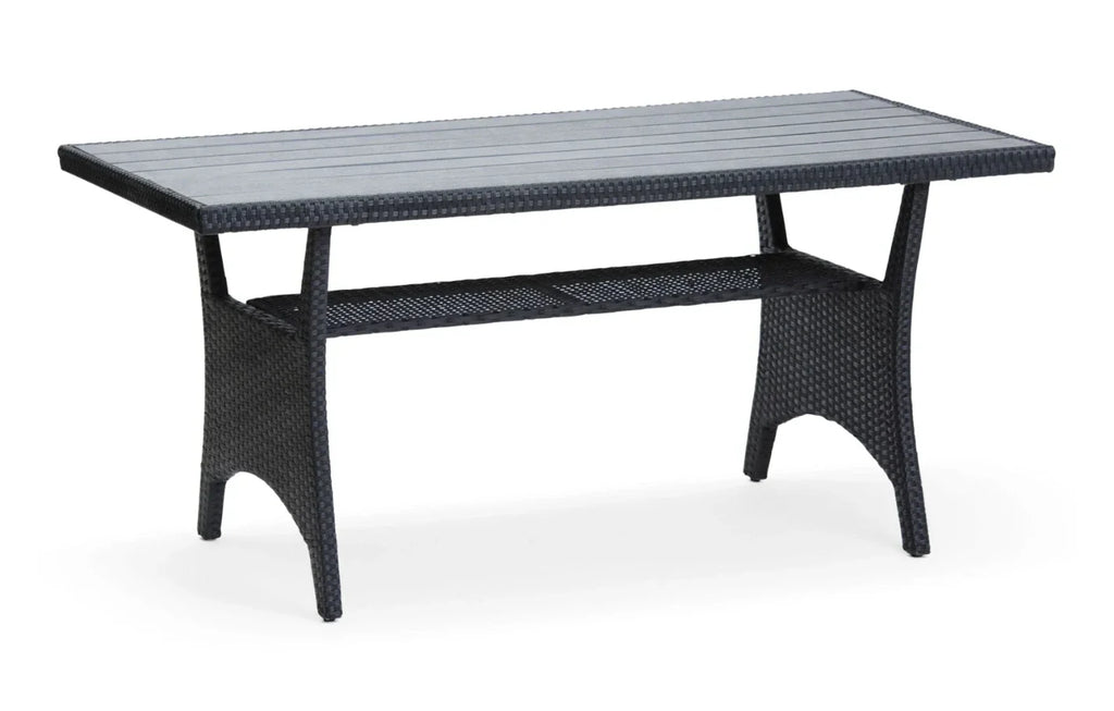 6 Seater Black Rattan Corner Garden Dining and Lounge Set