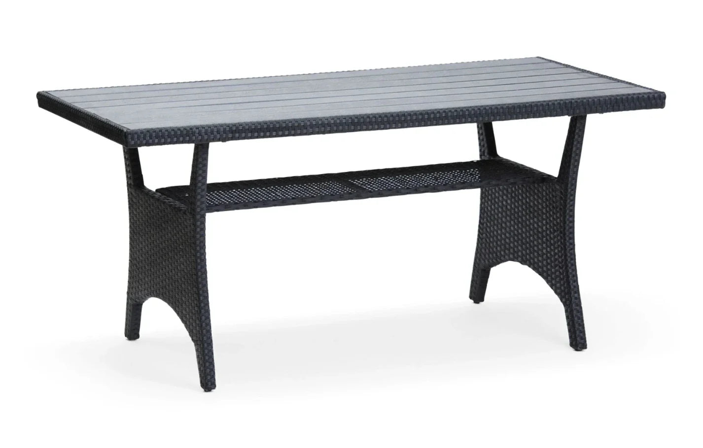 6 Seater Black Rattan Corner Garden Dining and Lounge Set