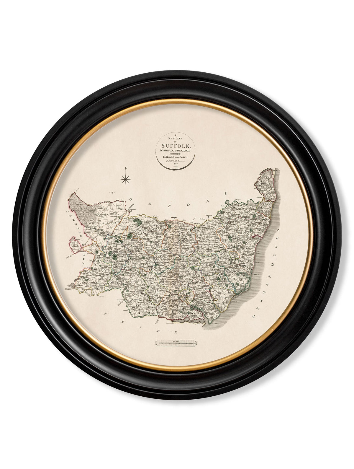 c.1806 County Maps of England - Round