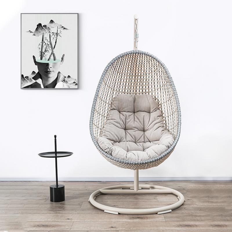 Sutton Garden Rattan Hanging Egg Chair with Stand, Indoor/ Outdoor Furniture - Miola