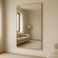 Gold Metal Rectangle Mirror - Miola