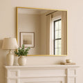 Gold Rectangle Mirror - Miola