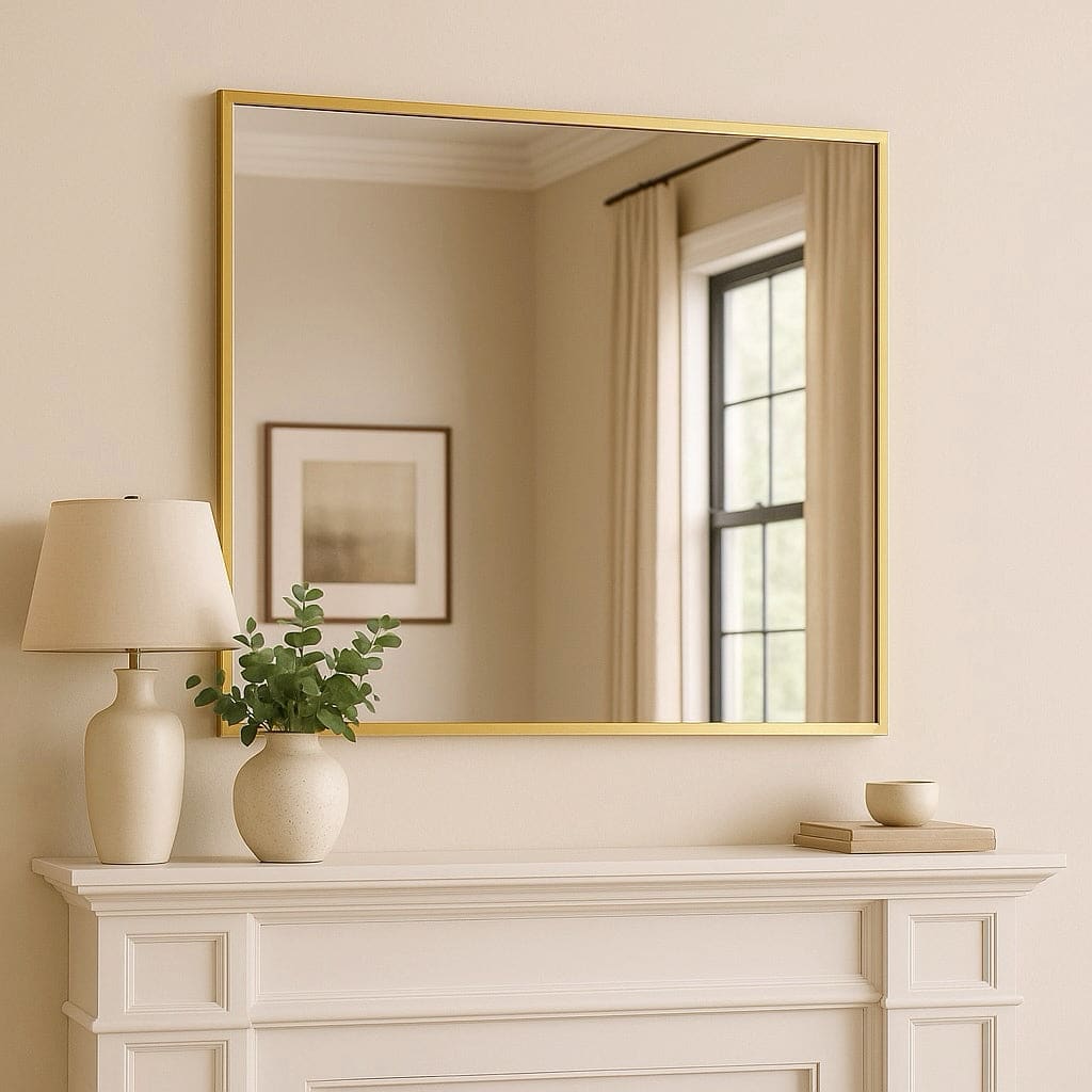 Gold Rectangle Mirror