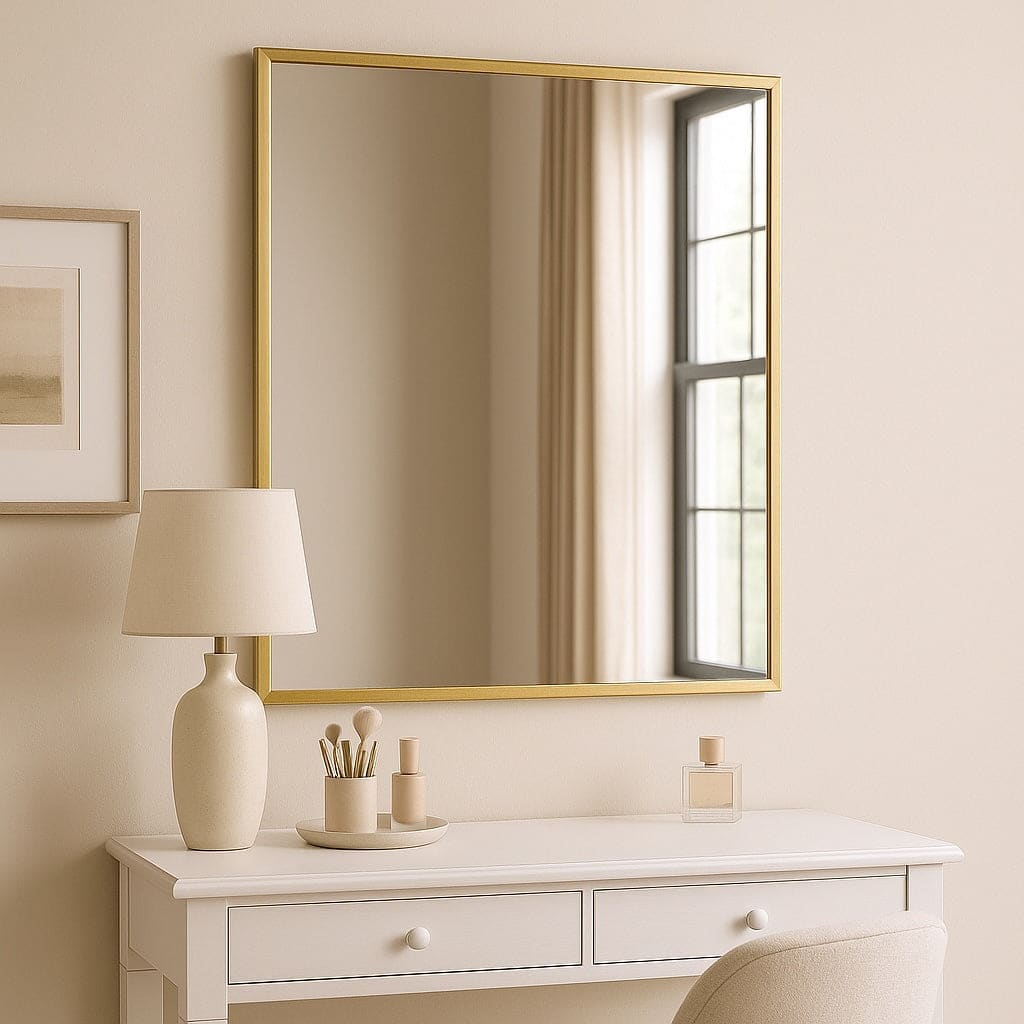 Gold Rectangle Mirror