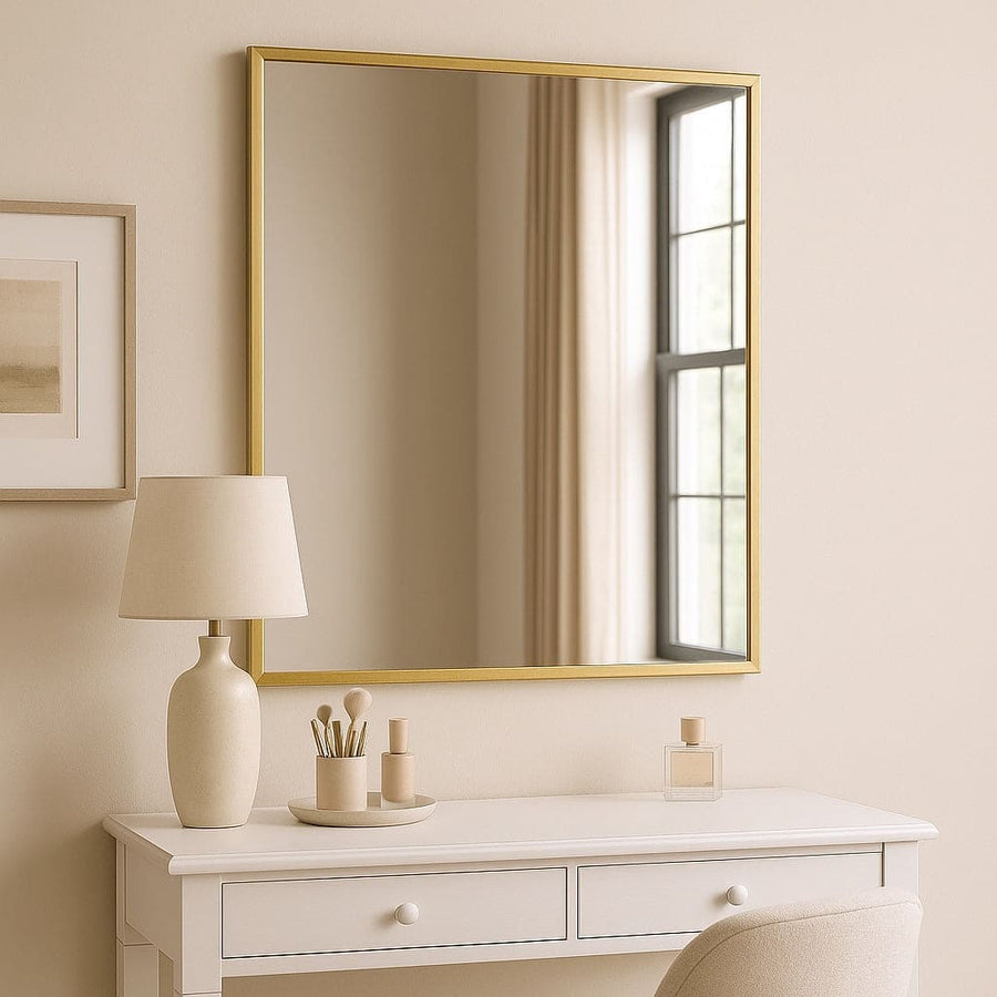 Gold Rectangle Mirror